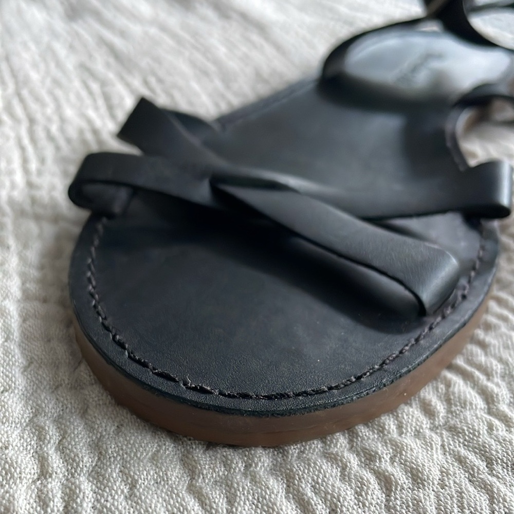 Madewell Black Leather Boardwalk Sandals - Picture 5 of 5